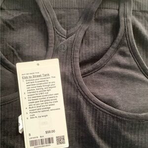lululemon athletica Black Ebb to Street Tank
